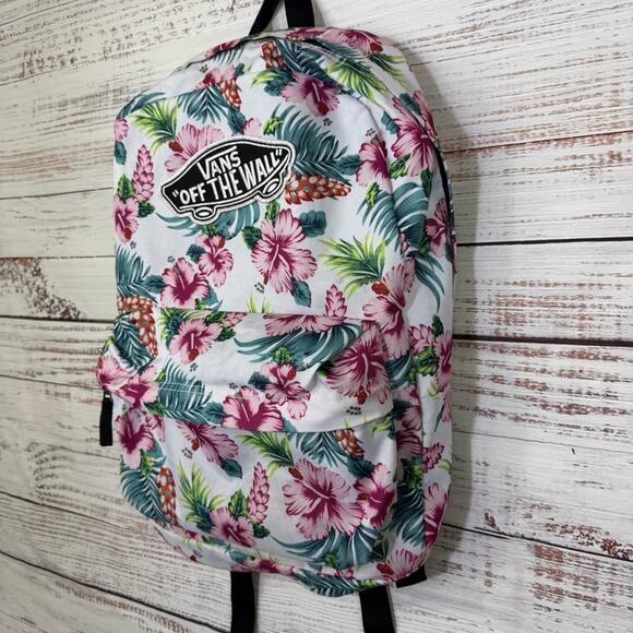 Vans realm Off the wall Hawaiian floral Tropical Floral Backpack - Picture 3 of 6